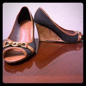 Tommy Hilfiger wedges - size 8.5. Never worn.